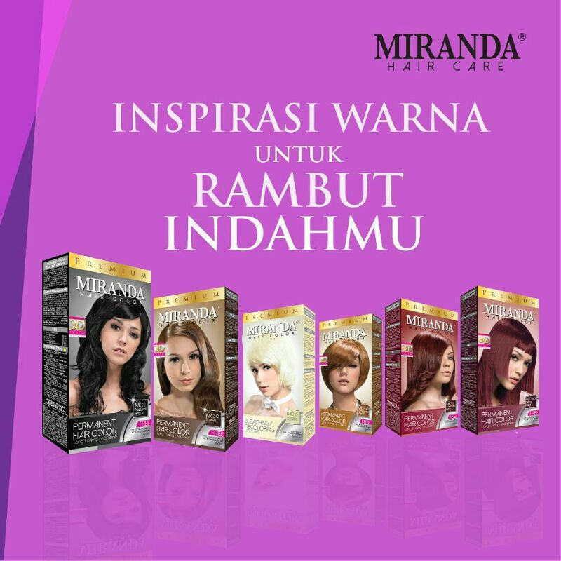 Jual Miranda Hair Permanent Color Pewarna Rambut Permanent Shopee Indonesia