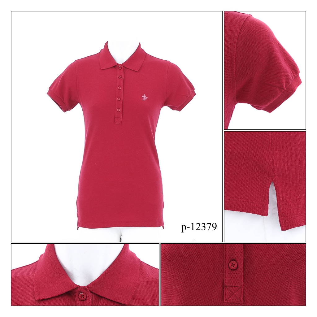 [016012379] Kaos Berkerah  Cewek Lengan Pendek OSELLA