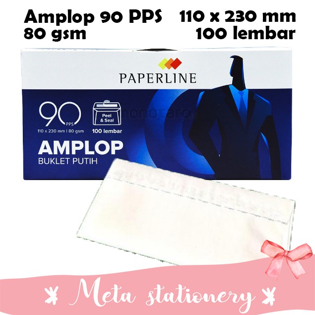 

Amplop Paperline 90PPS ( 110 x 230mm) 100 lembar