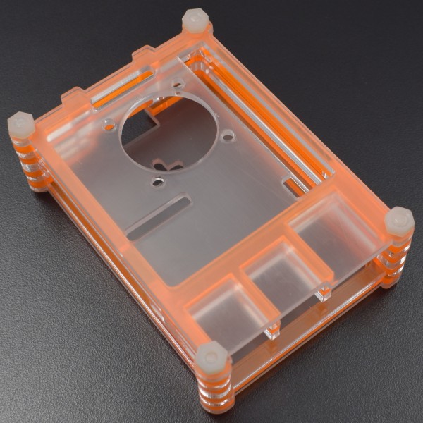 Case for Raspberry Pi 3 B B+ 9 Layer Acrylic orange