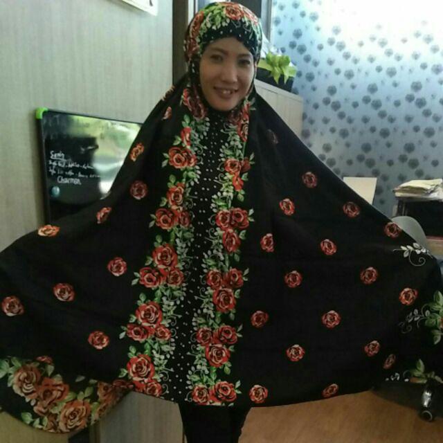 Mukena Ibu Anak Terbaru Murah Batik Katun Rayon Grosir Ecer Motif Bunga Kembang Flower Muslim