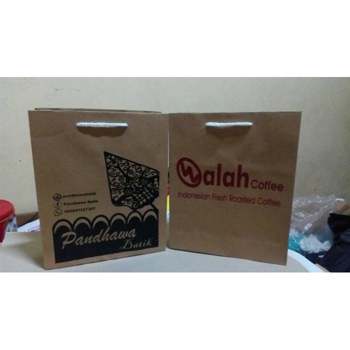 

tas kertas paper bag souvenir sablon paperbag murah meriah