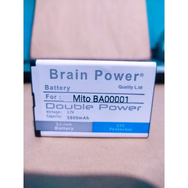 Baterai Batre Mito 220 122Q 195  BA-00001 - BA00004  Double Power
