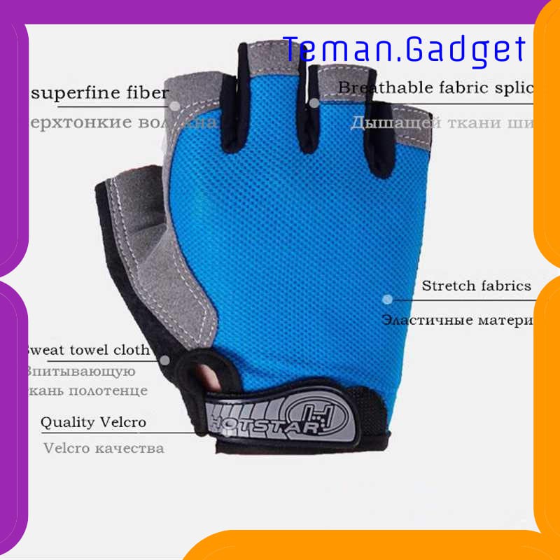 TG-IB356 TAFFSPORT HUWAI SARUNG TANGAN HALF FINGER SEPEDA GYM