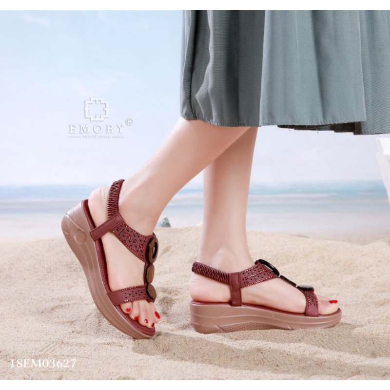 sandal wanita wedges EMORY Charlenne 18EMO3627
