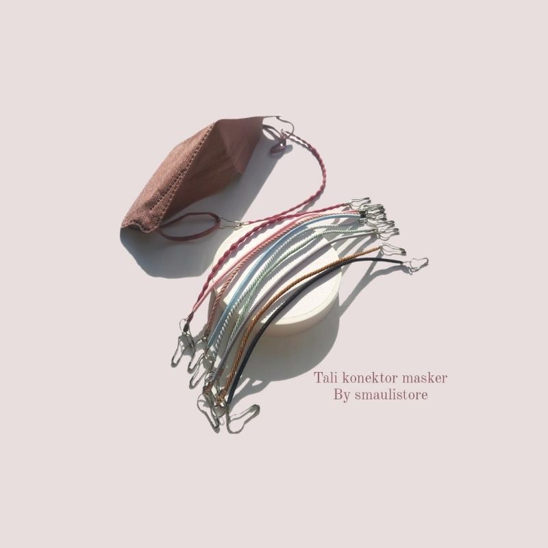 KONEKTOR MASKER - STRAP MASK POLOS - STRAP MASKER 2 IN 1 HIJAB - ASESORIS LUCU