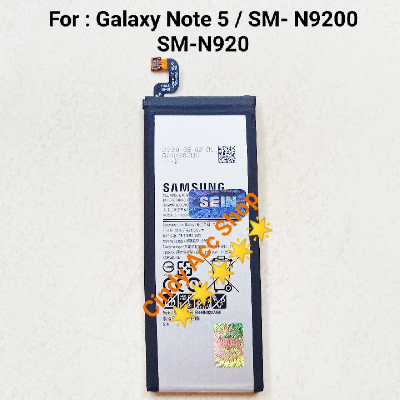 Baterai Batre Samsung Galaxy Note 5 N920 N9200 EB-BN920ABE