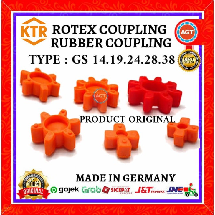 ROTEX COUPLING GS-38 ELEMENT/RUBBER ONLY KTR ORIGINAL 100%