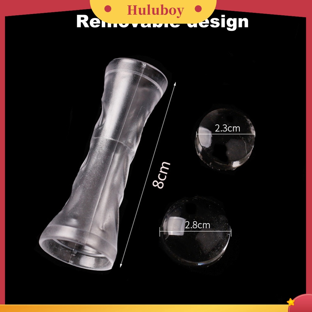 Huluboy Huluboy♡ Alat Stamper Pengikis Kuku Kepala Ganda Elastisitas Tinggi Bahan Silikon Untuk Manicure