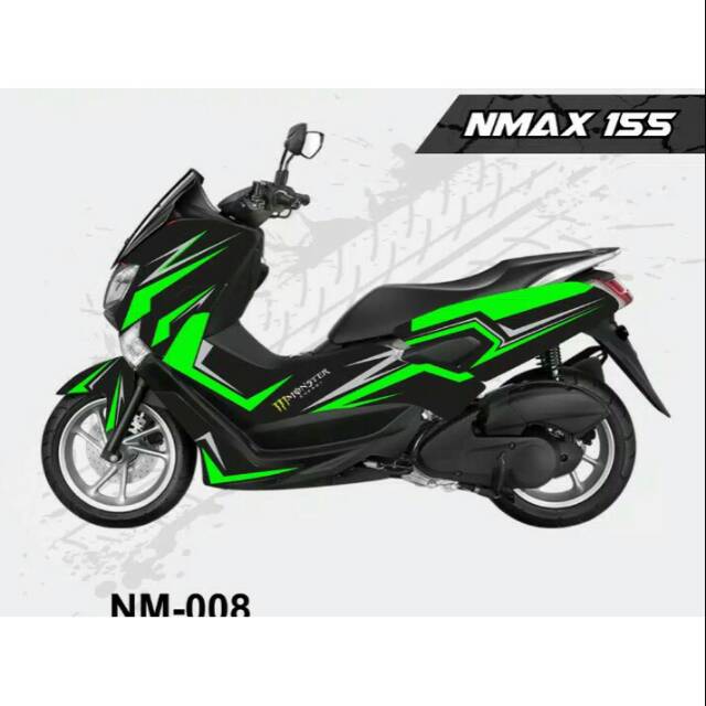 DECAL NMAX HIJAU 008 sticker variasi fullbody