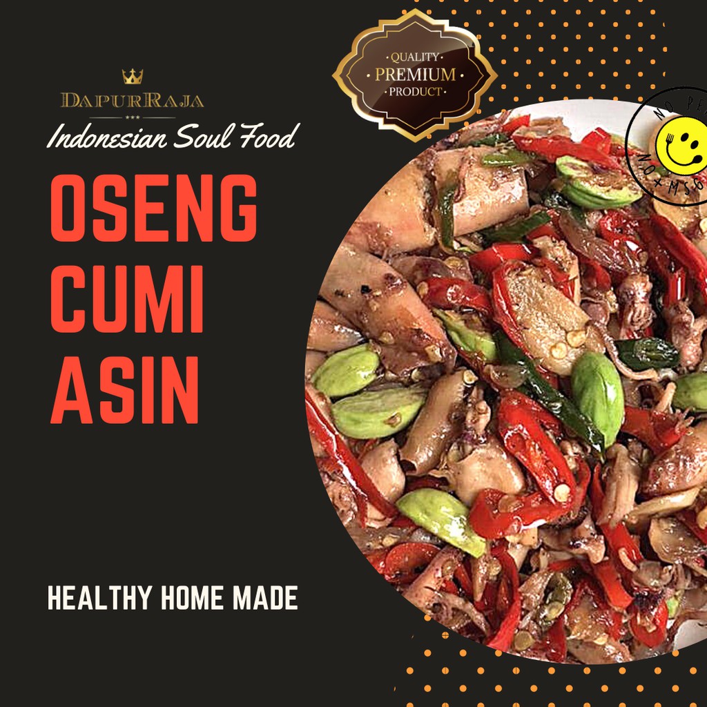 

Oseng Cumi / 200gr Freshly Homemade / HALAL - NO.MSG /cumi asin / Masakan rumahan / Dapur Raja