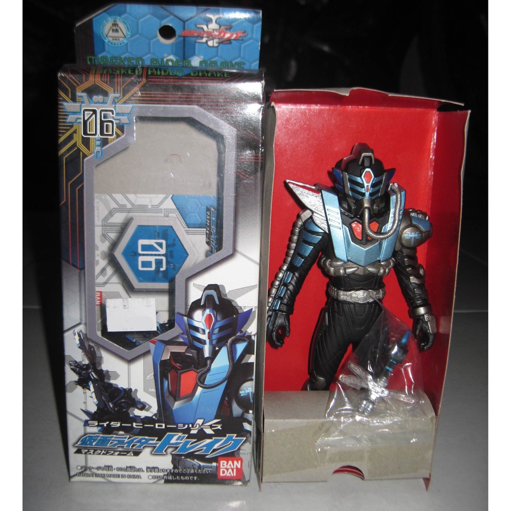 Action Figure RHS Kamen Rider Drake Masked Form Masked Rider Drake Original Bandai Cast Off