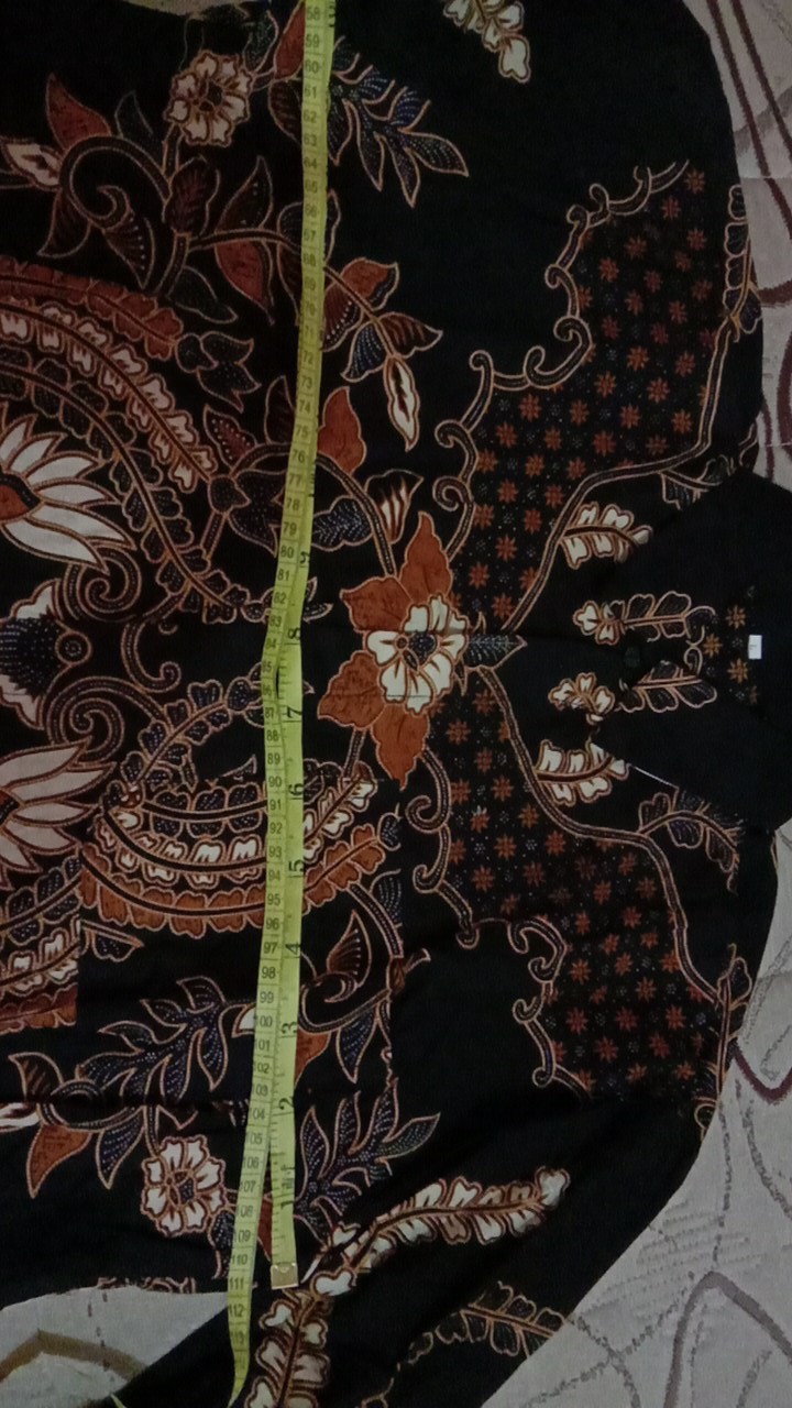 Maura Couple - Sania Ruffle Batik Couple Ori Ndoro Jowi Dnt Batik Couple Ayah & Anak