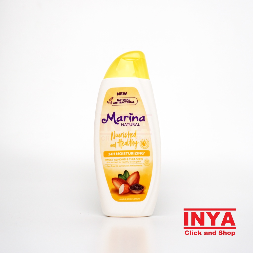 MARINA NATURAL NOURISHED AND HEALTHY ALMOND 190ml - Hand and Body Lotion