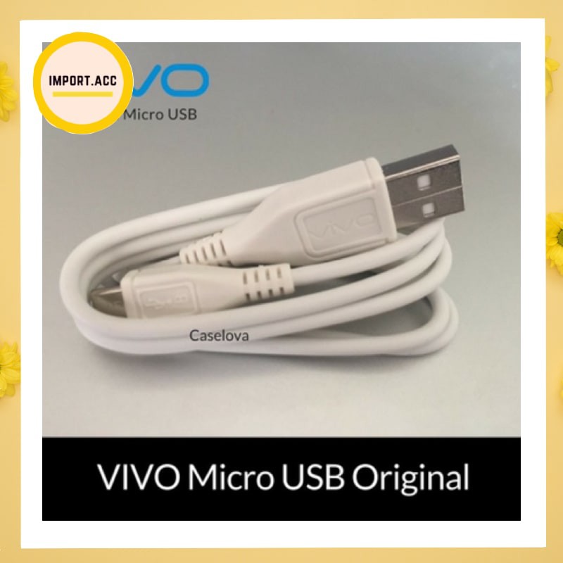 KABEL DATA VIVO ORIGINAL KUALITAS 100% FAST CHARGING MICRO USB (IMPORT)