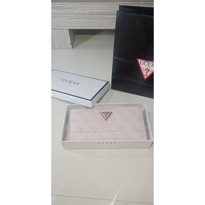 Dompet Guess Original Cordelia Logo Large Zip Around (Pink)