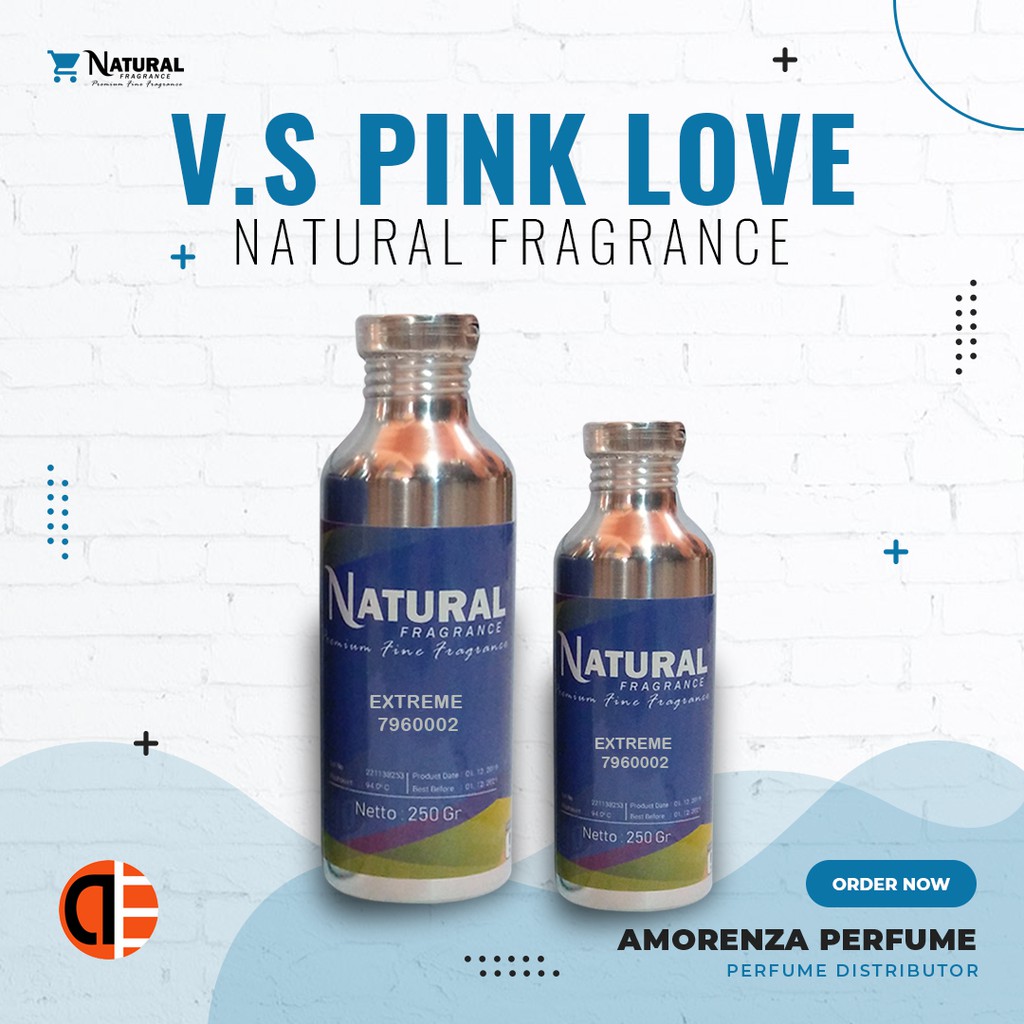 BIBIT PARFUM MURNI VICTORIA PINK LOVE - PINK LOVE NATURAL FRAGRANCE 250 ML SEGEL PABRIK