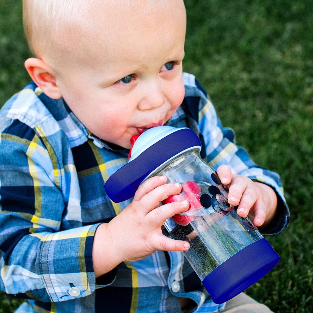 Newmei - The First Years Sip &amp; See Toddler Water Bottle with Floating Charm / Botol Minum Anak 24m+ 12 Oz / 355ml (Tersedia varian Karakter)