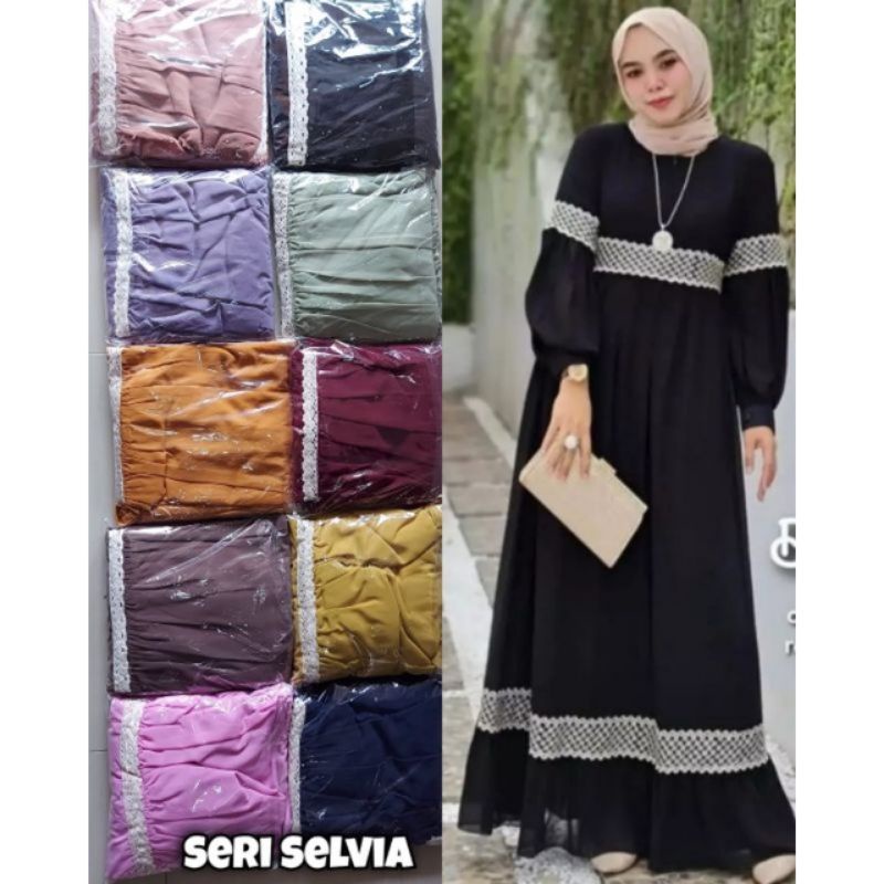 Gamis ceruti Babydoll renda