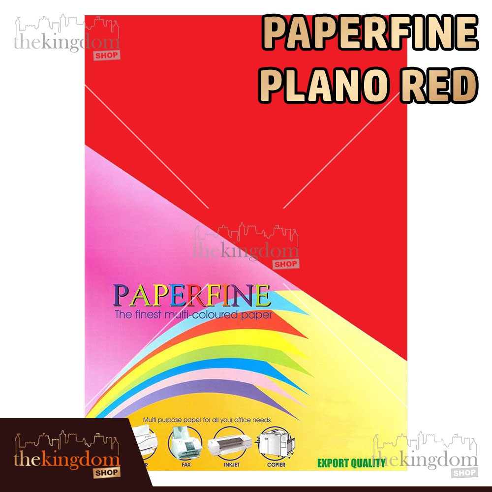 

Paperfine Kertas HVS Warna Plano Red Merah 61x86cm Isi /100 Lembar