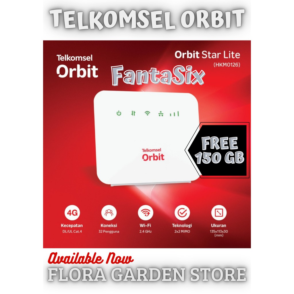 Telkomsel Orbit Star Lite HKM0126 Modem Router Free Kuota 150GB Unlock Wifi Koneksi Internet Kencang