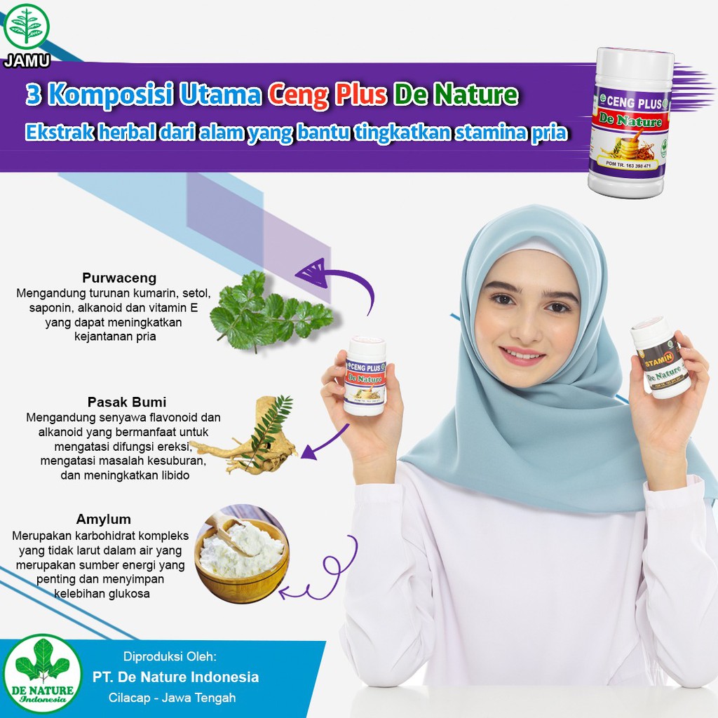 Obat Herbal atasi Lemah Syahwat| Penambah Stamina| Ejakulasi Dini| Impoten| De Nature ORIGINAL-2