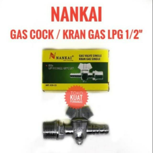 Nankai kran gas LPG / gas cock drat 1/2"