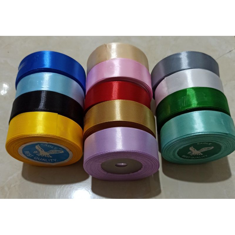  Pita  kain pita  warna pita  satin 1 inchi Shopee Indonesia