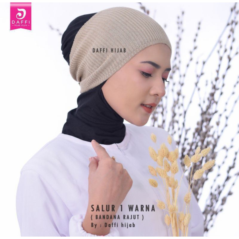 Inner Rajut 1 Ciput Warna ORI Daffi Hijab