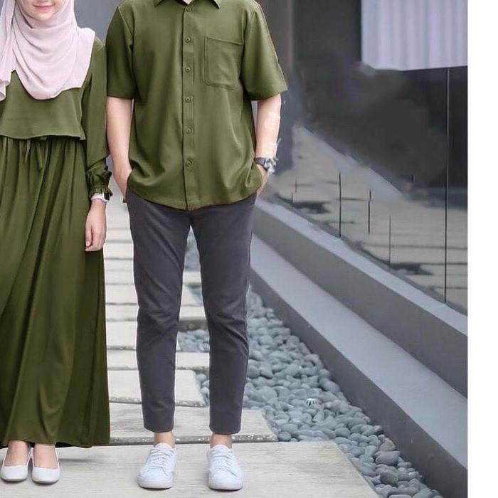 ➢ Nino Couple Gamis Dan Kemeja Fashion Muslim Wanita BJ ◄