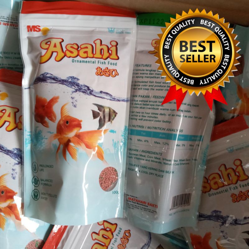 ASAHI PAKAN MAKANAN PELET IKAN HIAS MAS KOKI KOI FISH FOOD AQUASCAPE AQUARIUM