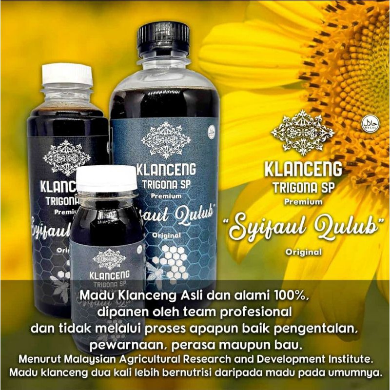 

Madu Asli Murni/ madu klanceng/ madu kelutut/ trigona sp 80ml/250ml/500ml