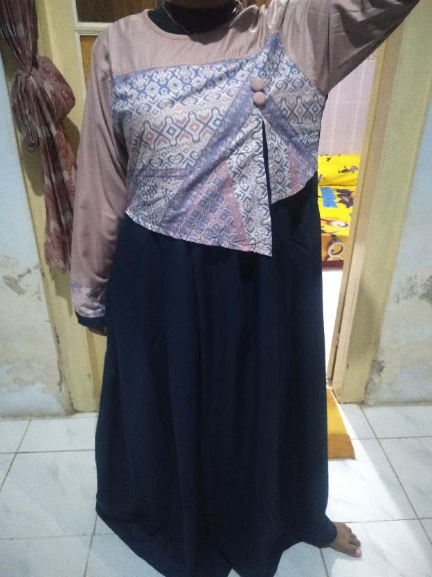 Jehan Dress Gamis Batik, Gamis Kondangan, Gamis Toyobo