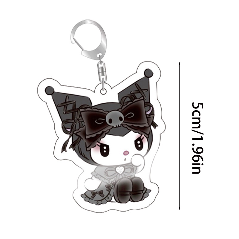 Sanrio Kawaii Kuromi Melody Hello Kitty Keychain Pendant Keyring Sweet Cute Girls Pendant Accessories Hello Kitty Pendant Models Toy