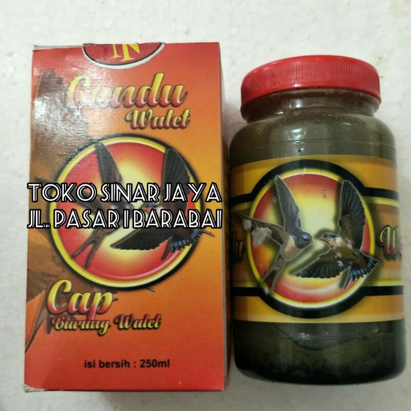 Candu Walet Asli 250ml Cap Burung Walet