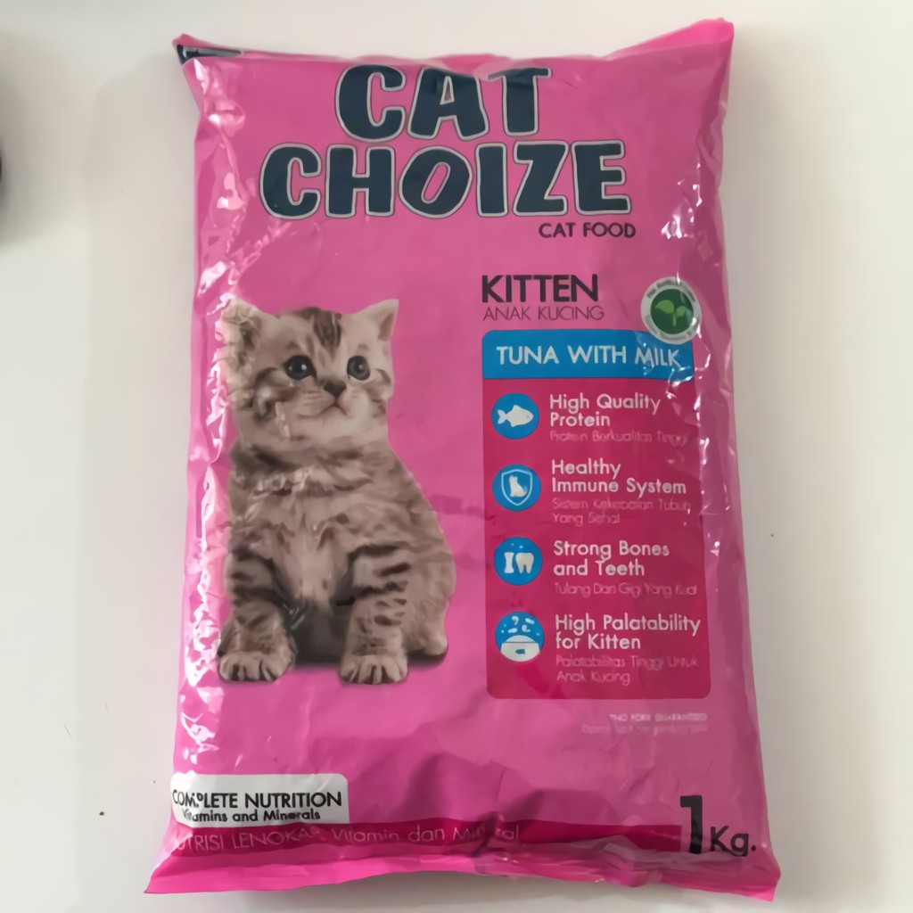 Makanan Pakan Kucing Cat Choize Food Kitten Kiloan Ikan Tuna 1kg Kg Freshpack Catfood Kering Murah Shopee Indonesia