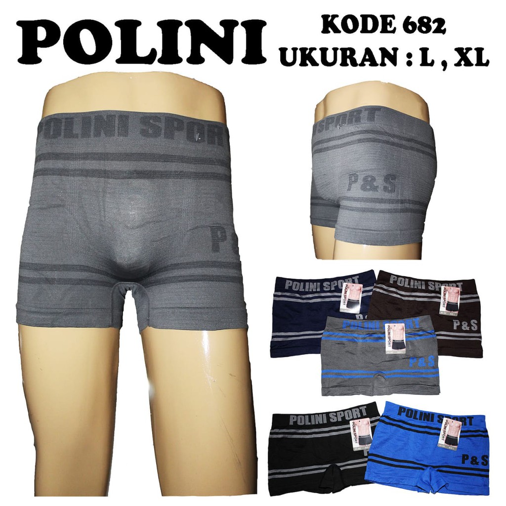 BEE - Celana Dalam Pria Boxer Polini Kualitas Import Murah New Melar