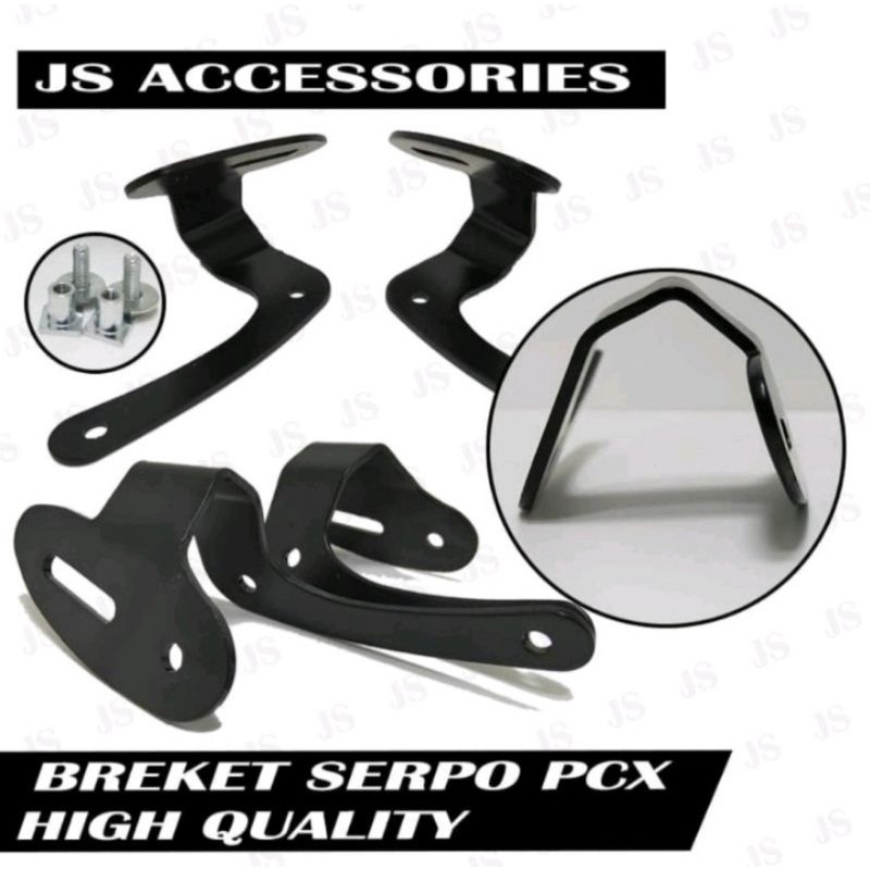 breket serpo breket spion R25 buat Honda PCX new 2018-2019 - Charmoto