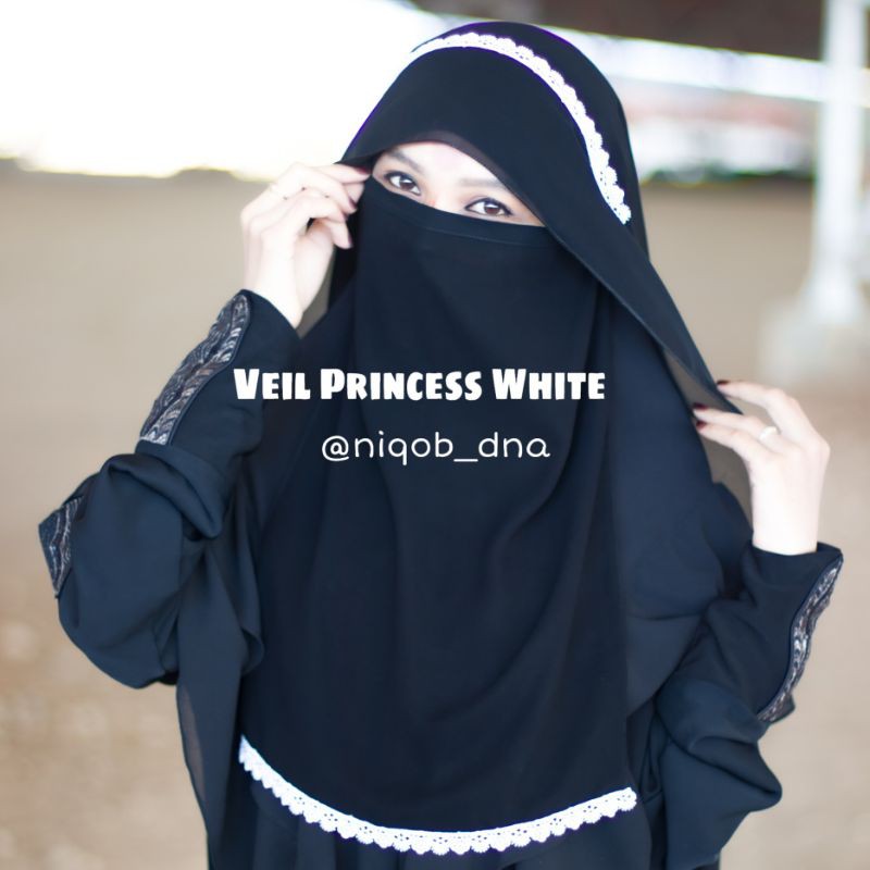 niqob yaman veil princess white