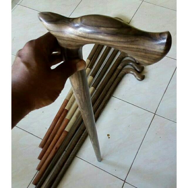 Tongkat jalan kayu KALIMOSODO model cula