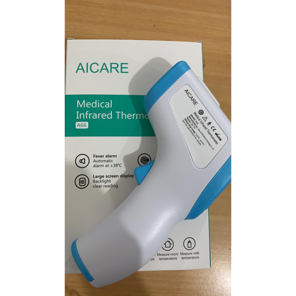 AICARE THERMOMETER INFRARED BODY / ALAT PENGUKUR SUHU BADAN /TES SUHU BADAN| TERMOMETER NON CONTACT|CEK SUHU TUBUH|CEK SUHU BADAN|THERMOMETER|PENGUKUR SUHU BADAN