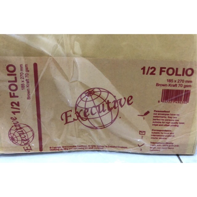 

Amplop Coklat 1/2 Folio RJ4
