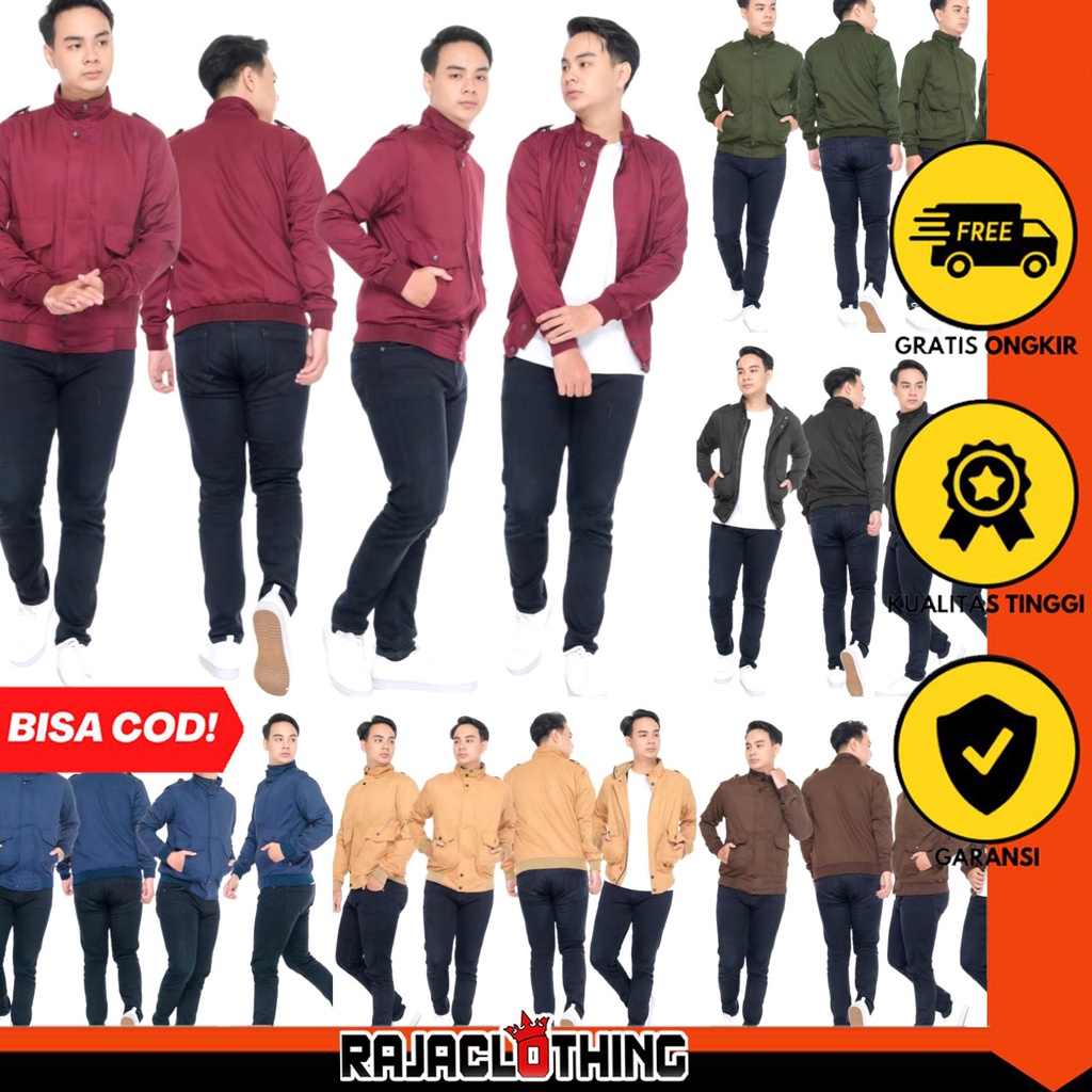 RCL - JAKET PRIA BOMBER MILITARY KLASIK NWS / JAKET PRIA BOMBER PARKA MILITARY NWS D2BLACK