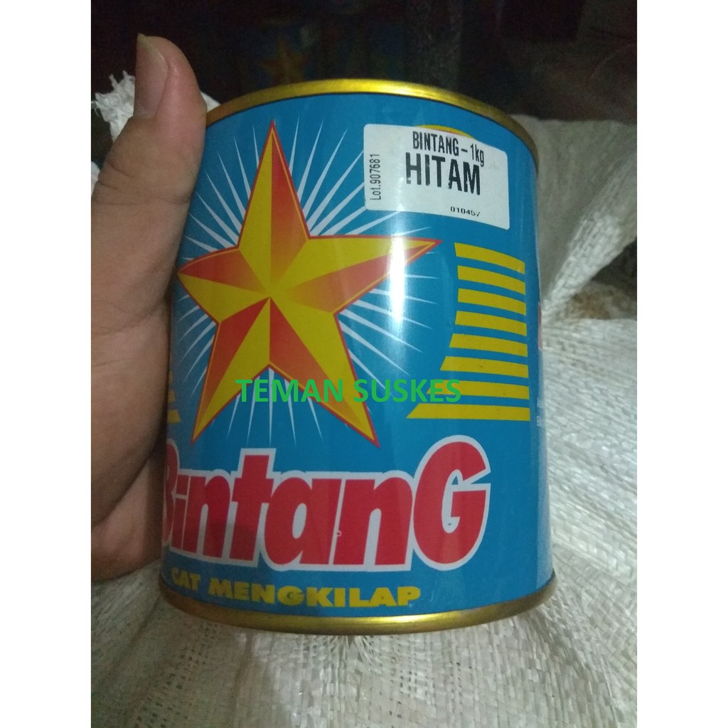 Cat Kayu / Besi 1Kg / Cat Bintang 1 Kg Hitam