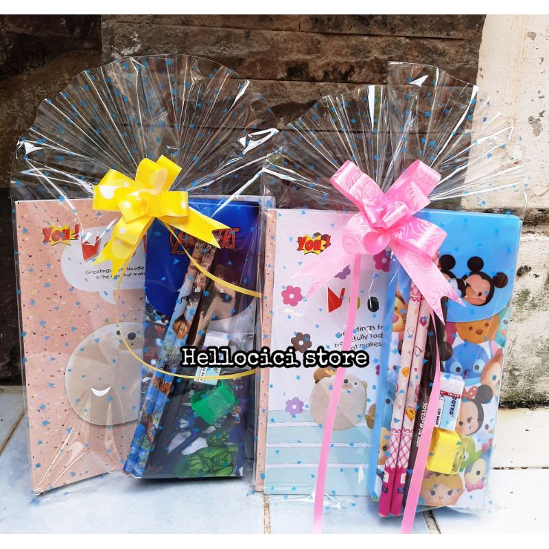 

PARCEL ATK + KOTAK PENSIL CANTIK KEMASAN ULANG TAHUN