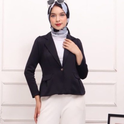 BLAZER HITAM  WANITA PANJANG (302)