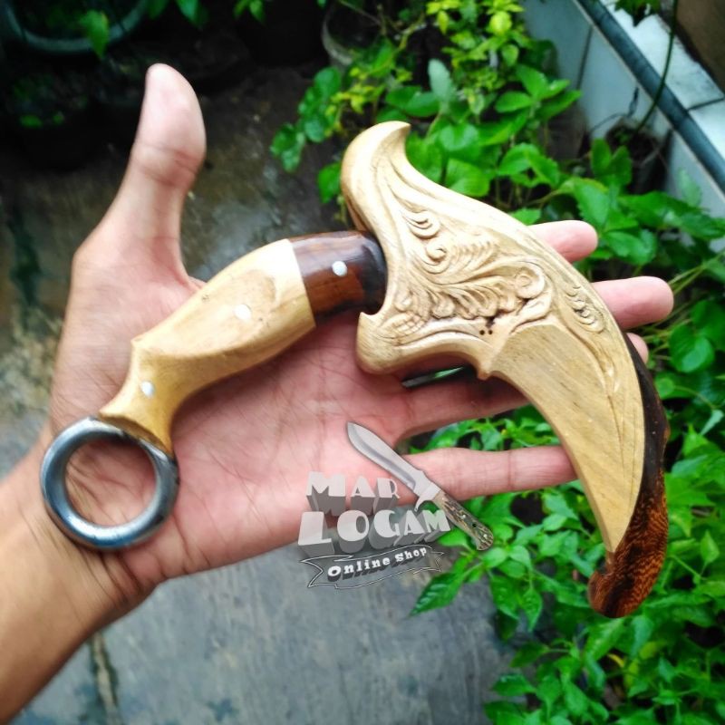 BARANG DATANG BARU BAYAR!!! Pisau karambit full ukir batik kerambit batik