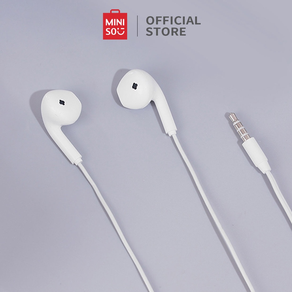 MINISO Earphone in Ear Earbuds HD Headset Noise Cancelling Awet Headset Universal iOS Android