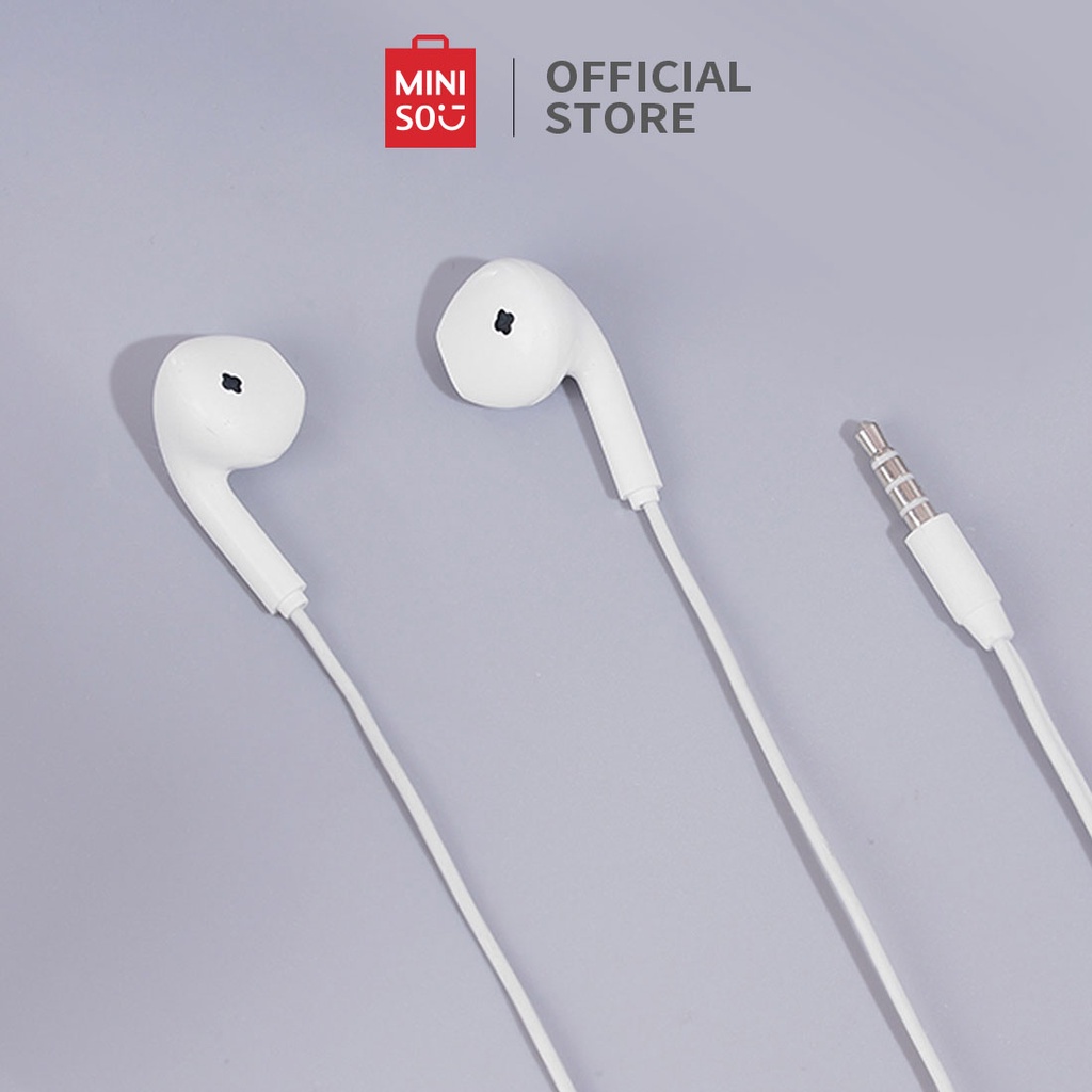 Jual Miniso Official Earphone Noise Cancelling Awet Headphone in Ear