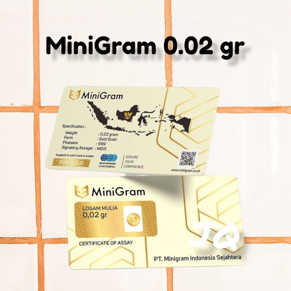 MiniGram Logam Mulia Baby Gold Mini Gold 0.02 gram